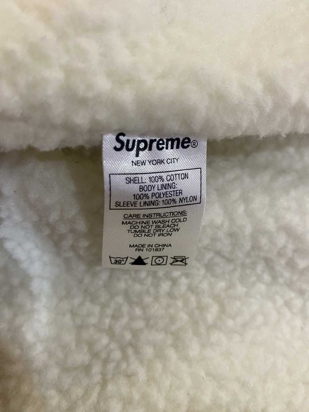 Supreme sherpa hot sale lined jacket