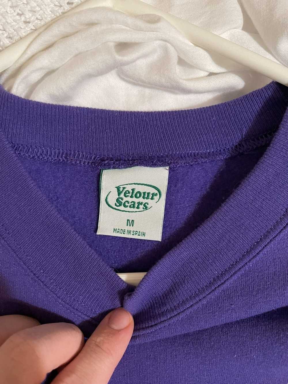 Velour velour scars purple sweatshirt - image 3