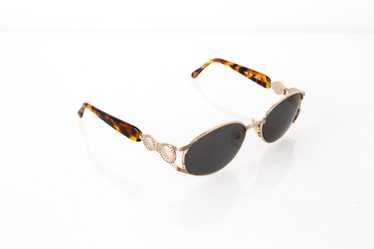 Fendi 90s Tortoise and Gold Frame Sunglasses - image 1