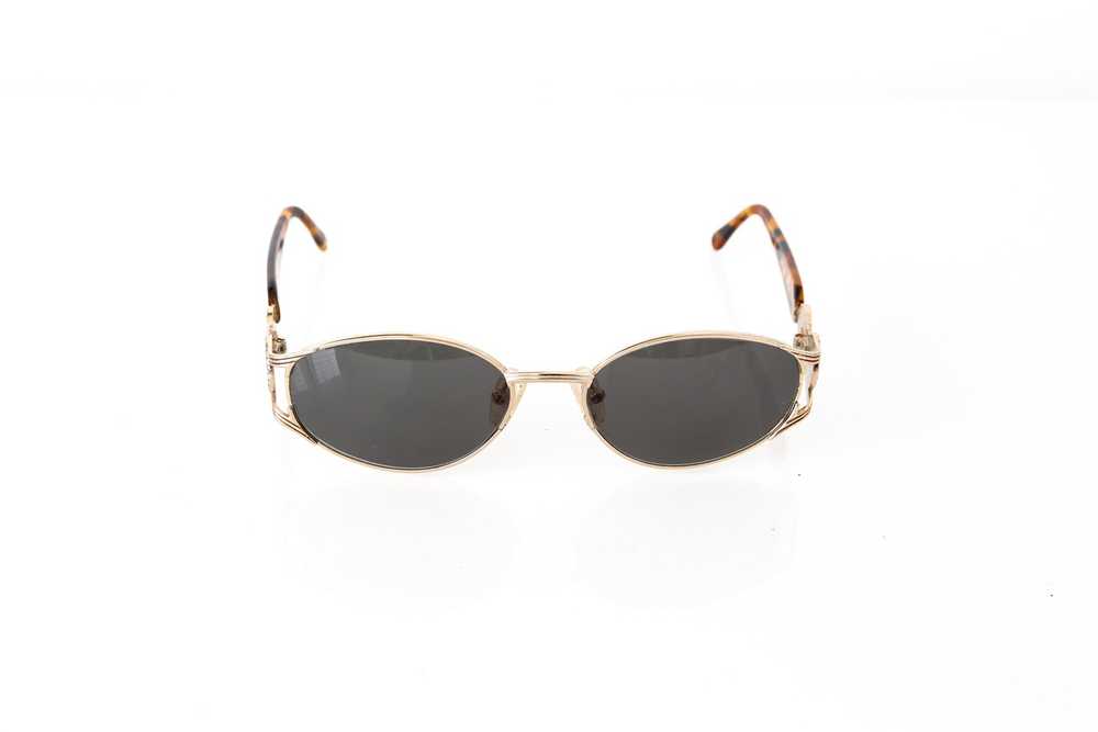 Fendi 90s Tortoise and Gold Frame Sunglasses - image 4