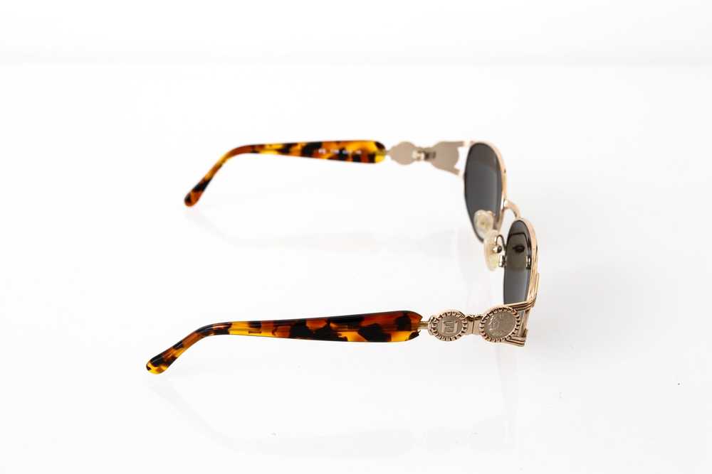 Fendi 90s Tortoise and Gold Frame Sunglasses - image 5