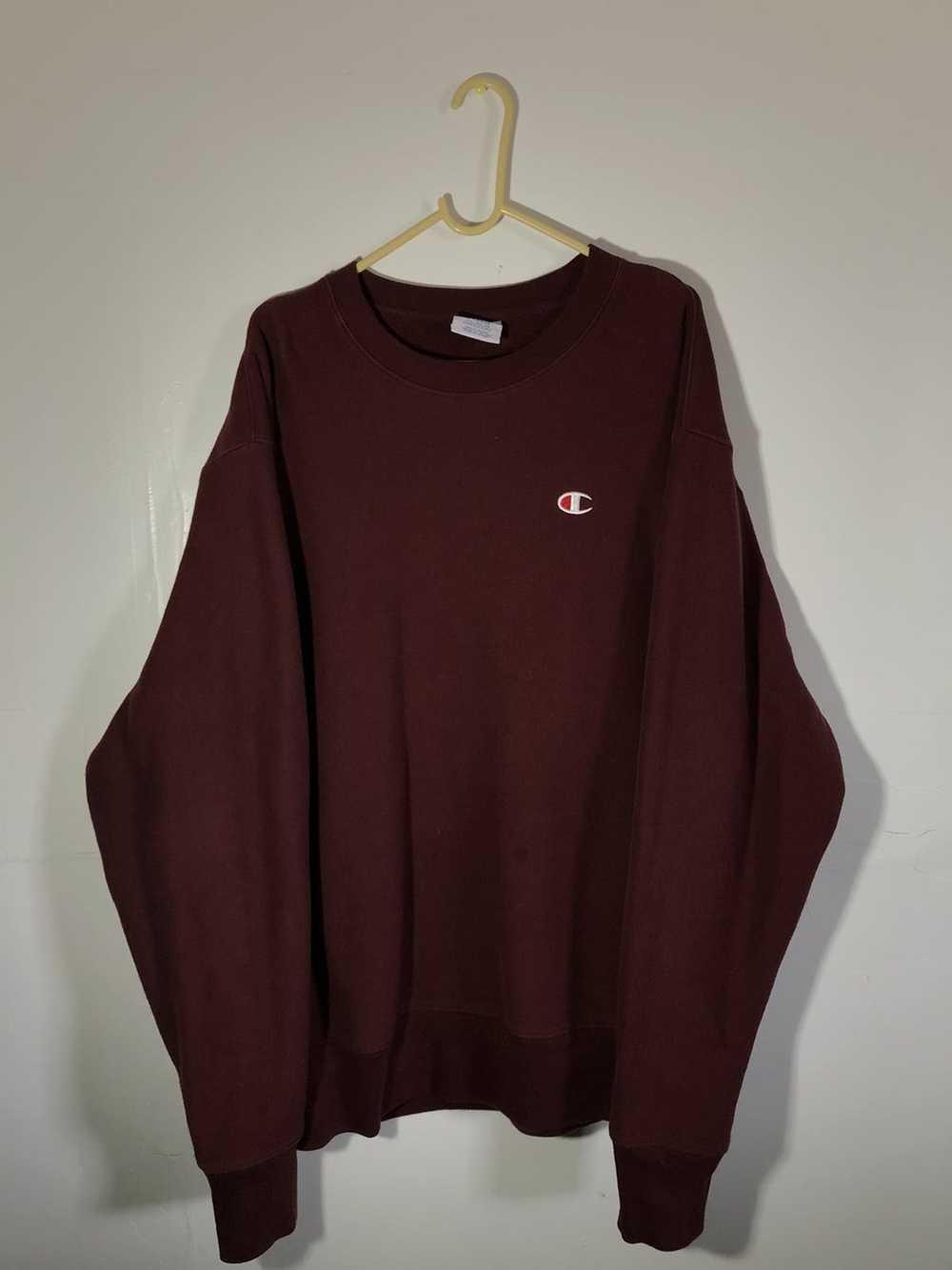 Champion Champion Reverse Weave Sweatshirt Maroon - image 1