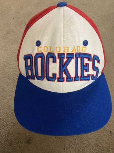 Vintage MLB Colorado Rockies Plaid Annco Snapback Hat – Bad