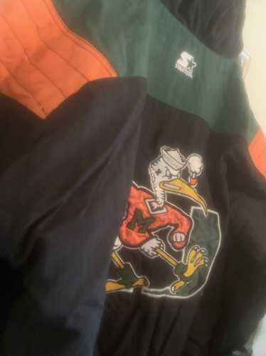 Starter Starter Miami Hurricanes Pullover Distress