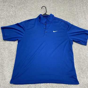 Nike Nike Shirt Adult Extra Large Mens Blue Dri F… - image 1