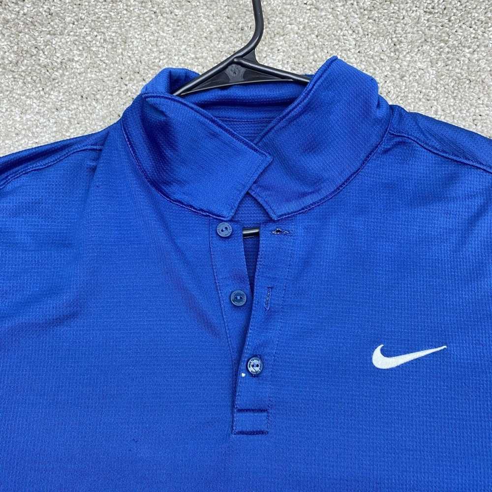 Nike Nike Shirt Adult Extra Large Mens Blue Dri F… - image 3