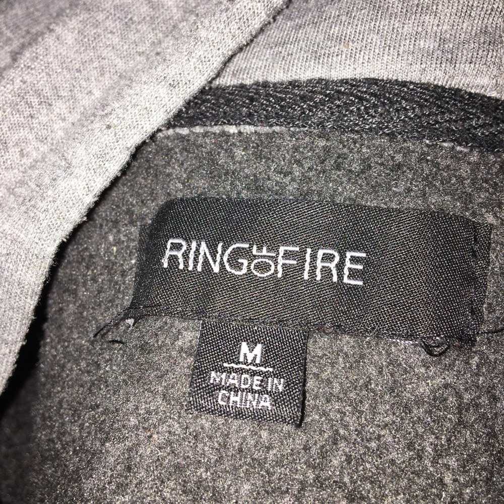 Ring Of Fire Ring of Fire gray two toned hoodie j… - image 5