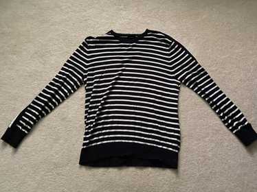 Club Monaco Striped Sweater with Patch Detail - image 1