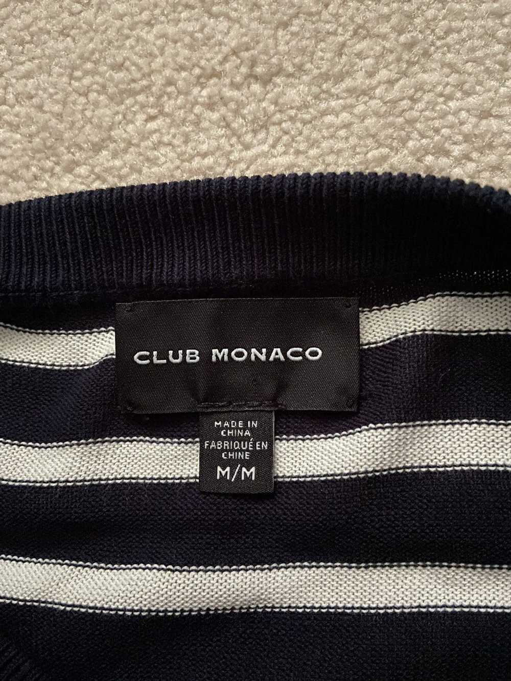Club Monaco Striped Sweater with Patch Detail - image 3