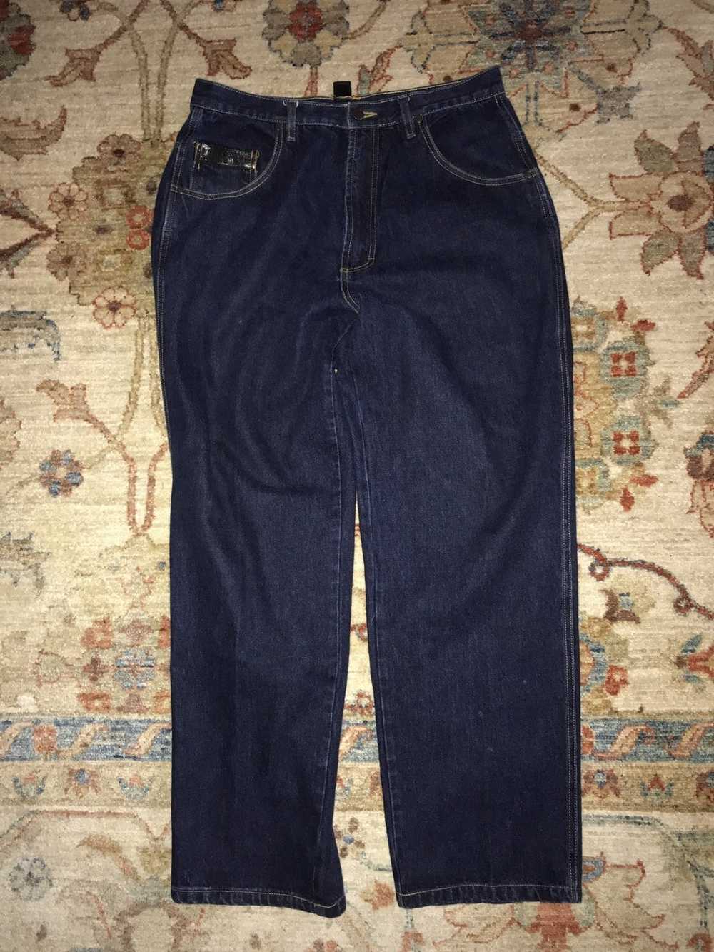 Vintage VTG PG SPORT Baggy Dark Blue Cargo Denim … - image 2