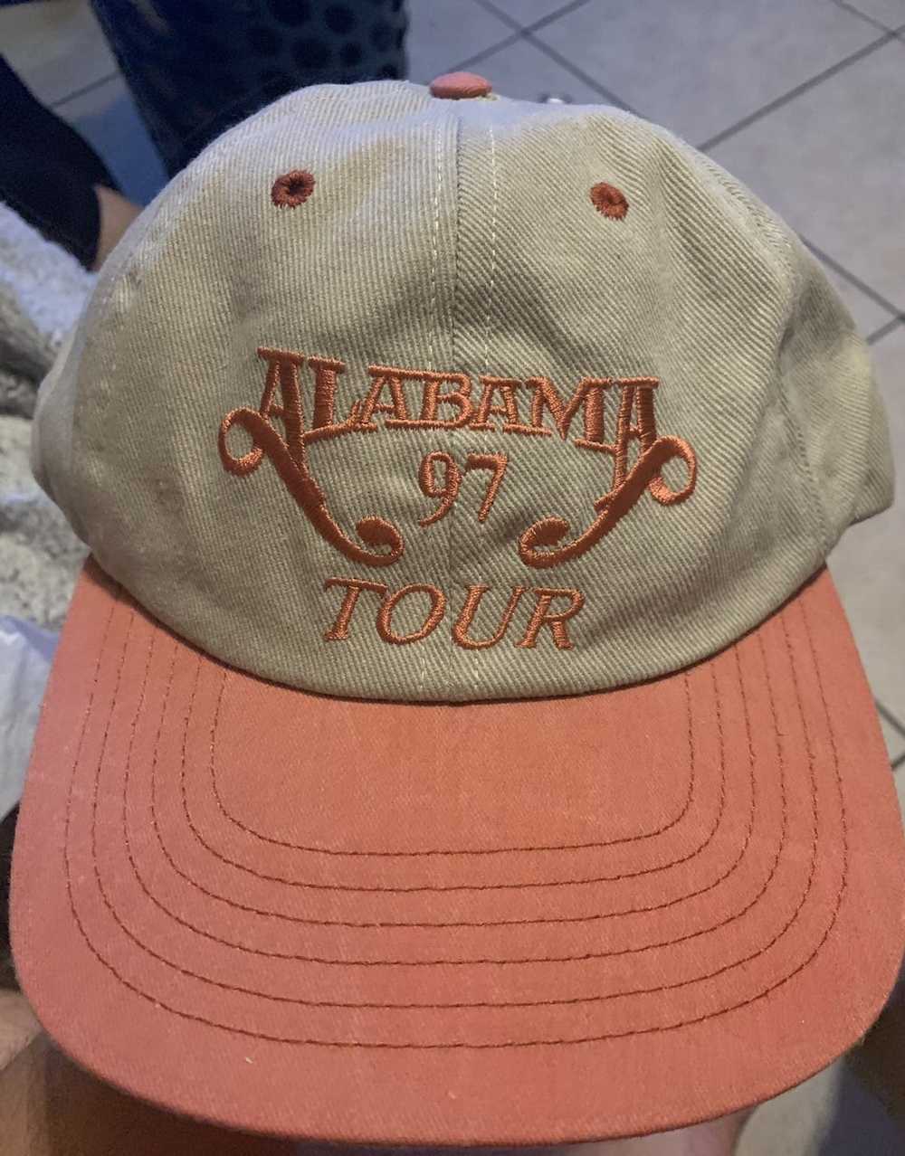 Vintage Alabama 1997 Band tour SnapBack hat cream - image 1