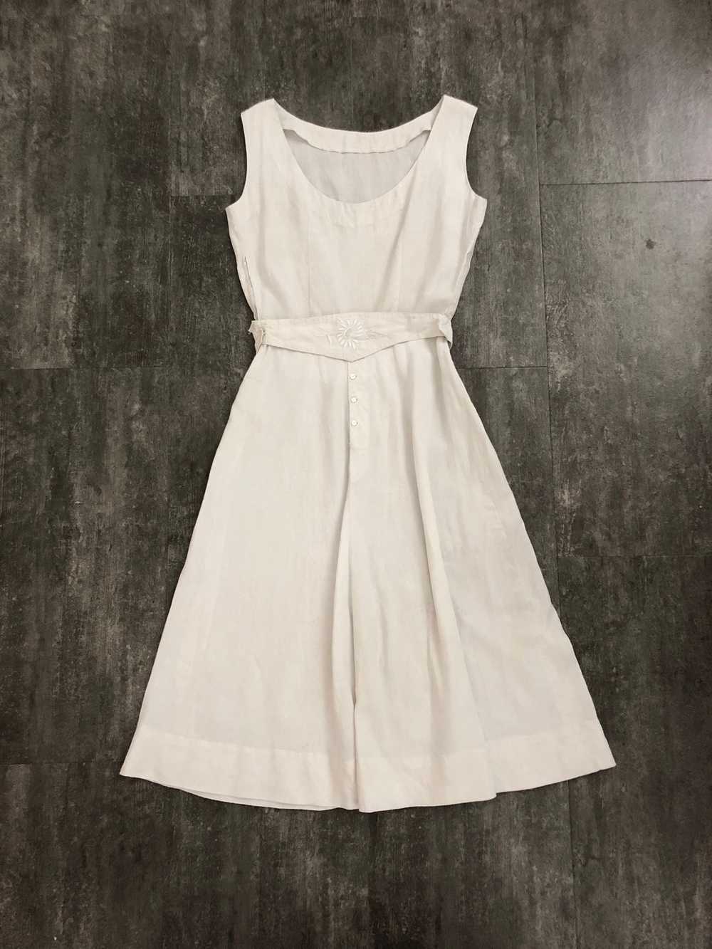 1940s linen dress set . vintage 40s dress - image 4