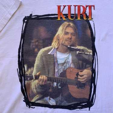 Band Tees × Vintage Vintage Kurt Cobain Unplugged… - image 1