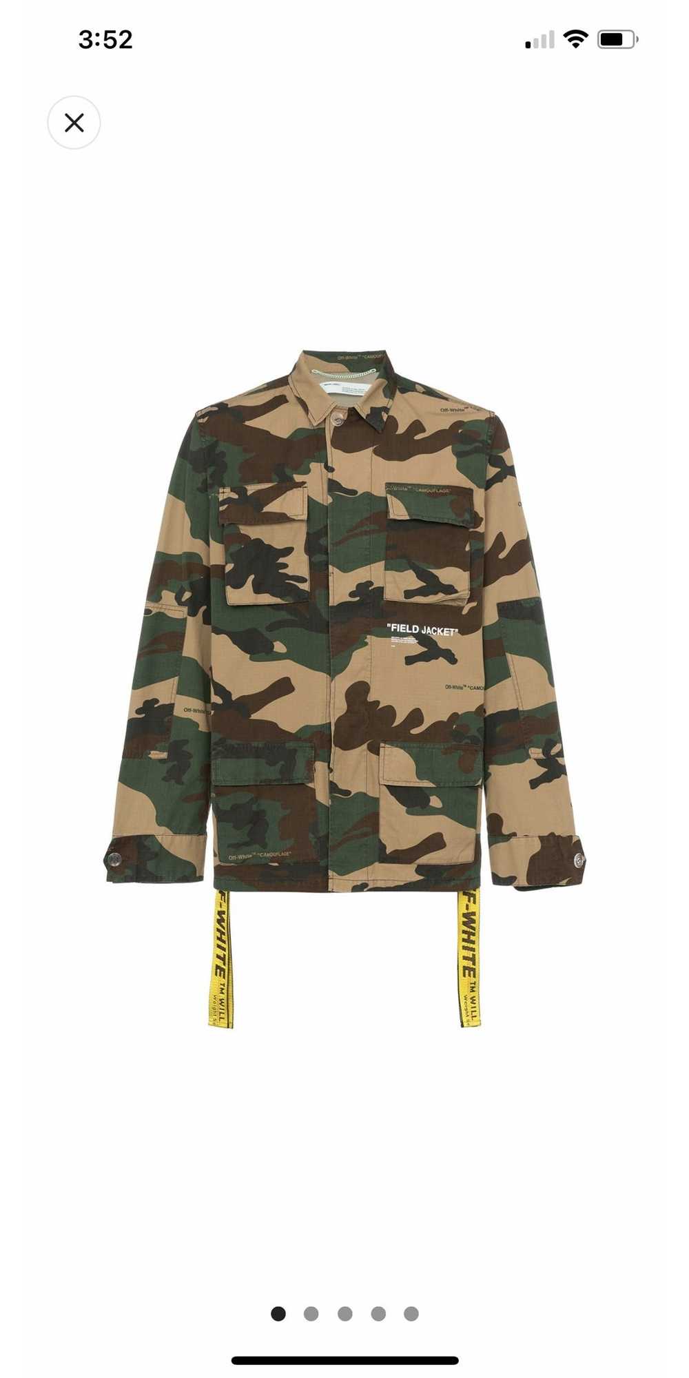 Off-White Off-White camouflage cotton field jacket - image 1