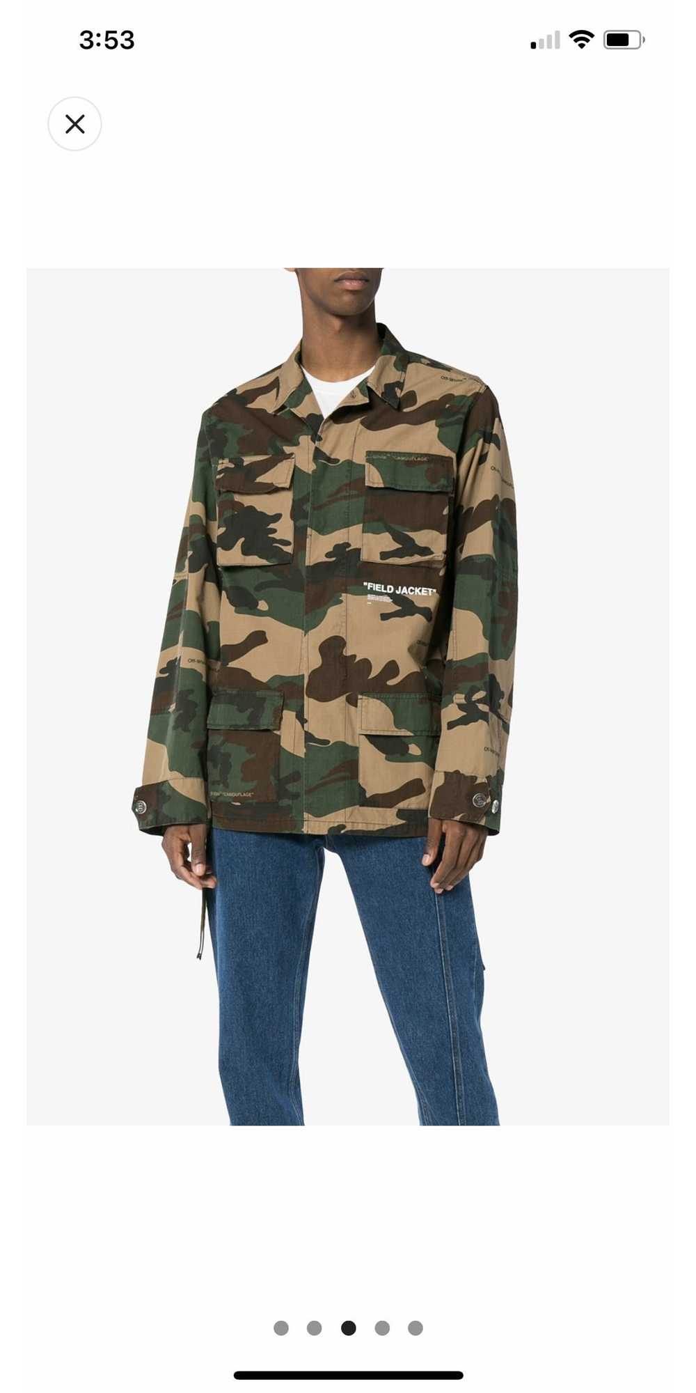 Off-White Off-White camouflage cotton field jacket - image 2
