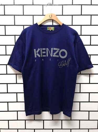 Kenzo Vintage Kenzo Paris Golf Gold Embroidered Te