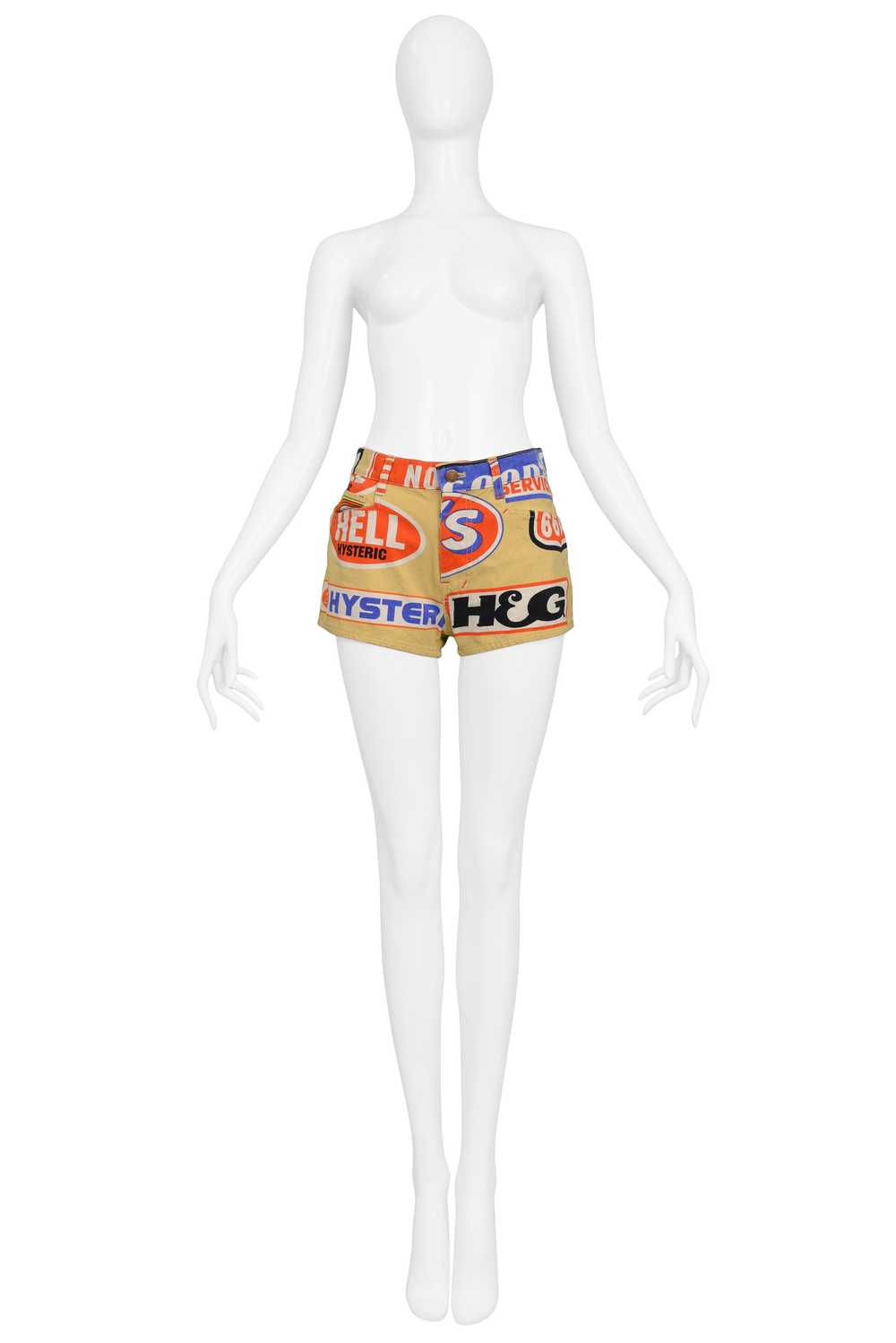 HYSTERIC GLAMOUR GAS STATION LOGO HOT PANTS - image 3