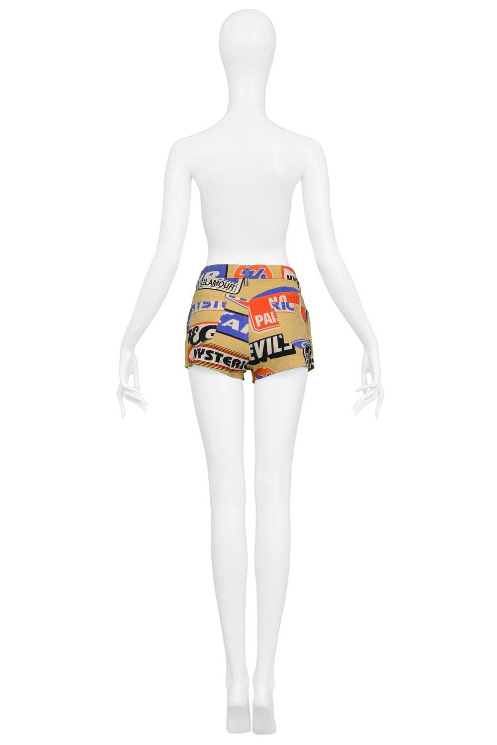 HYSTERIC GLAMOUR GAS STATION LOGO HOT PANTS - image 4