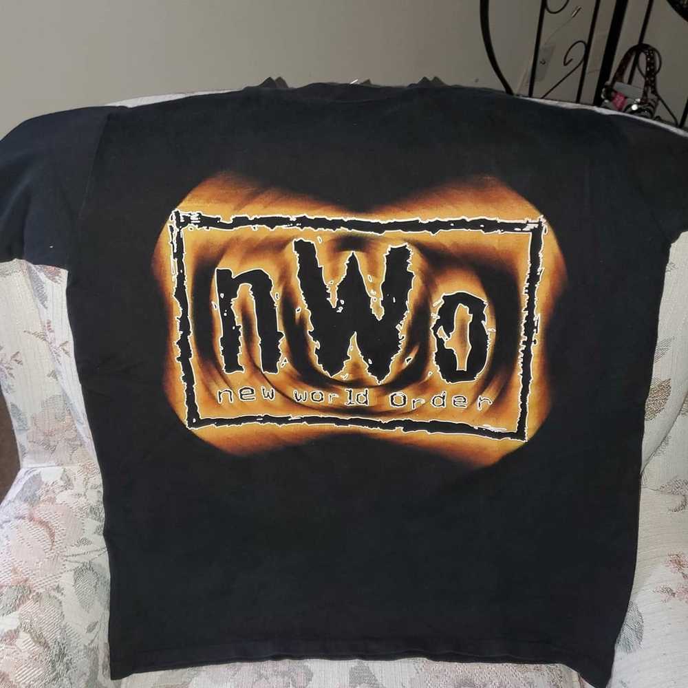 Vintage × Wcw/Nwo × Wwe 90s NWO WCW WWF shirt - image 1