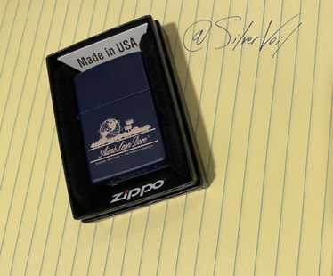 Aime Leon Dore Navy Unisphere Zippo Lighter - image 1