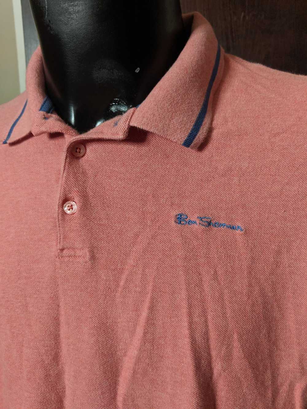 Ben Sherman Salmon embroidered logo polo shirt - image 2