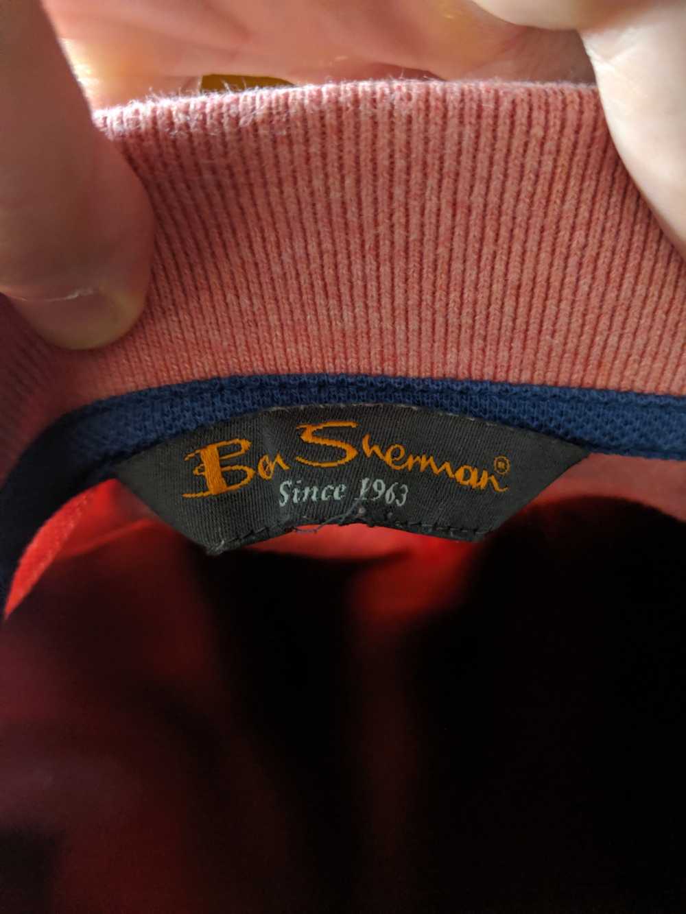 Ben Sherman Salmon embroidered logo polo shirt - image 3