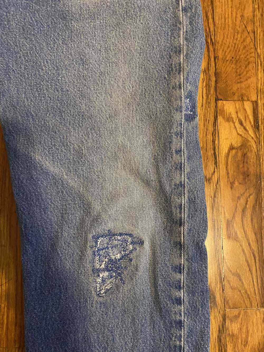 Levi's Vintage 501 distressed denim jeans - image 2