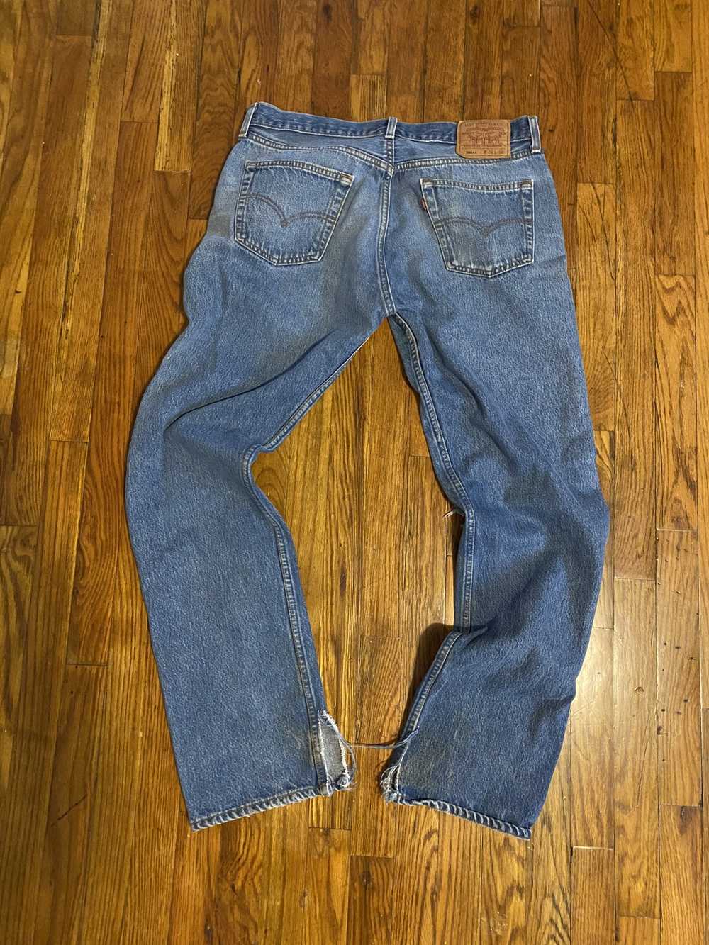 Levi's Vintage 501 distressed denim jeans - image 3