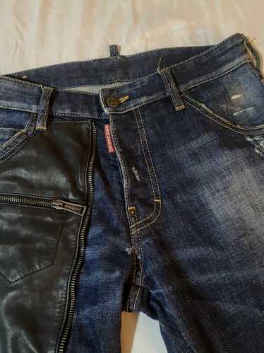 Dsquared2 Leather Patch Jeans
