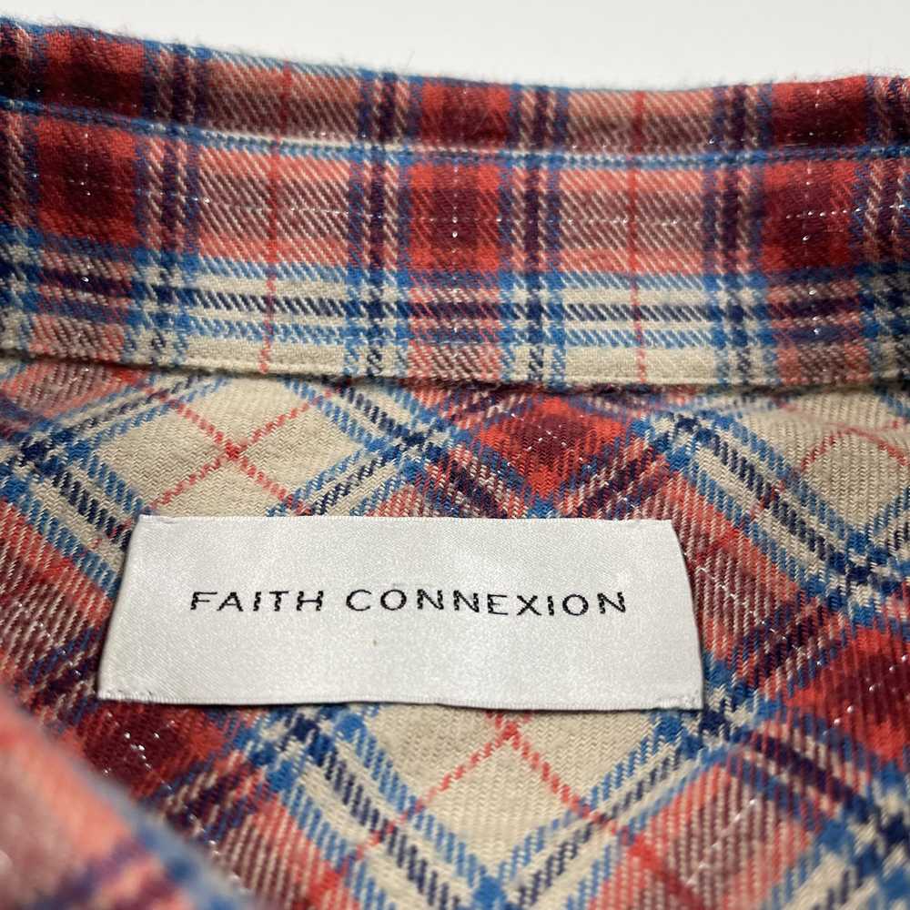 Faith Connexion Plaid Fitted Cotton Shirt Flannel - image 3