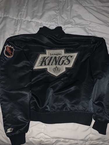 Jeff Hamilton Rare Vintage Los Angeles kings Leather Varsity Jacket Men’s XL