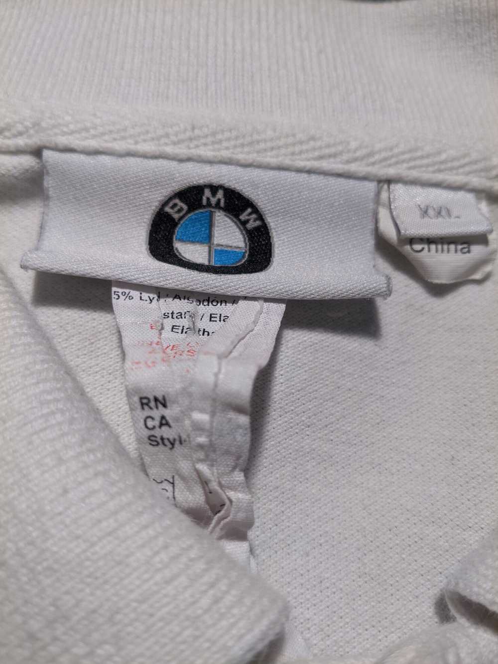 Bmw 2XL White Vintage 2000s Embroidered Sleeve Po… - image 4