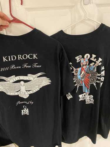 Hanes Rare Kid Rock 2008 & 2011 Concert Tees