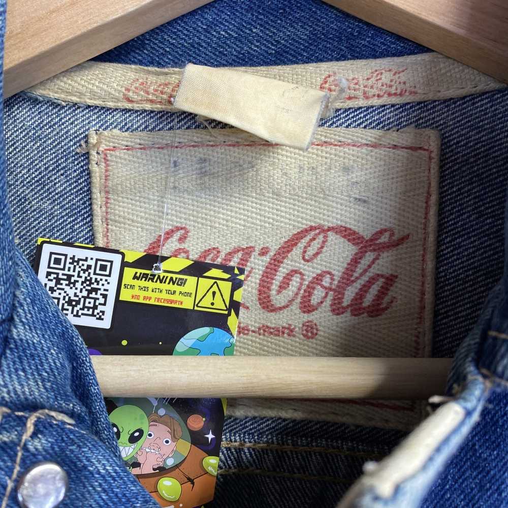 Coca Cola × Denim Jacket × Vintage Vintage 90s Co… - image 3