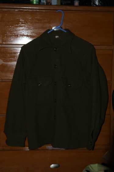 Military 1950’s Standard Issue Wool Over Shirt