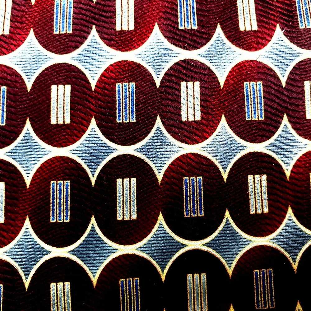 Pierre Cardin Pierre Cardin Silk Tie Red Print Ge… - image 2