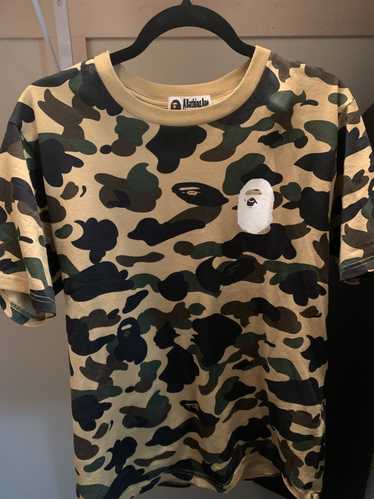 Bape A Bathing Ape 1st Camo T-Shirt Yellow - image 1