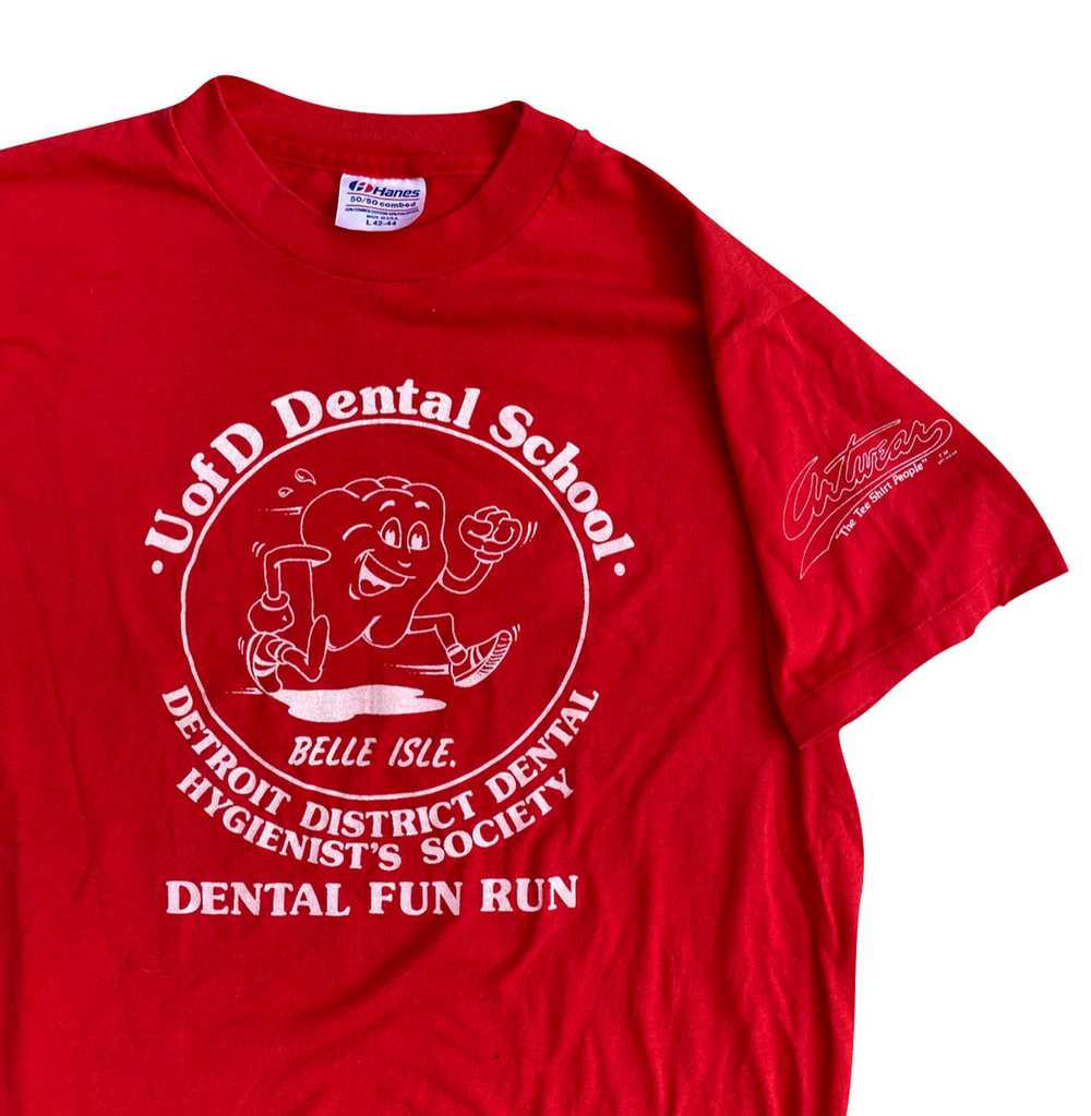 80s Detroit dental school and beer tee. M/L - image 2