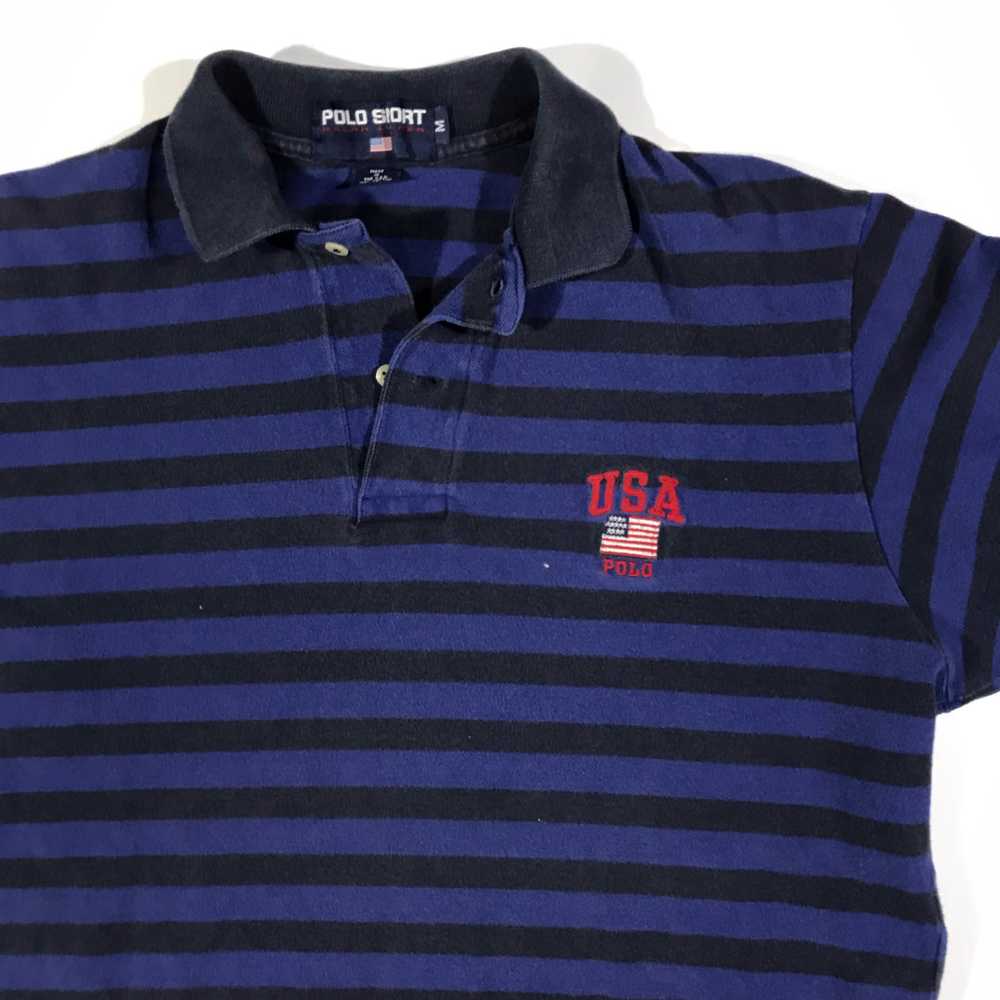 Polo sport usa polo striped shirt medium - image 2
