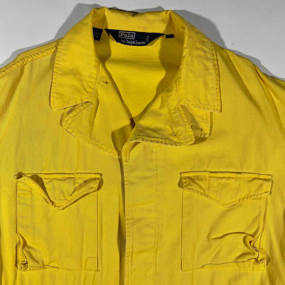 Polo ralph lauren cotton jacket.YELLOW. large - image 3