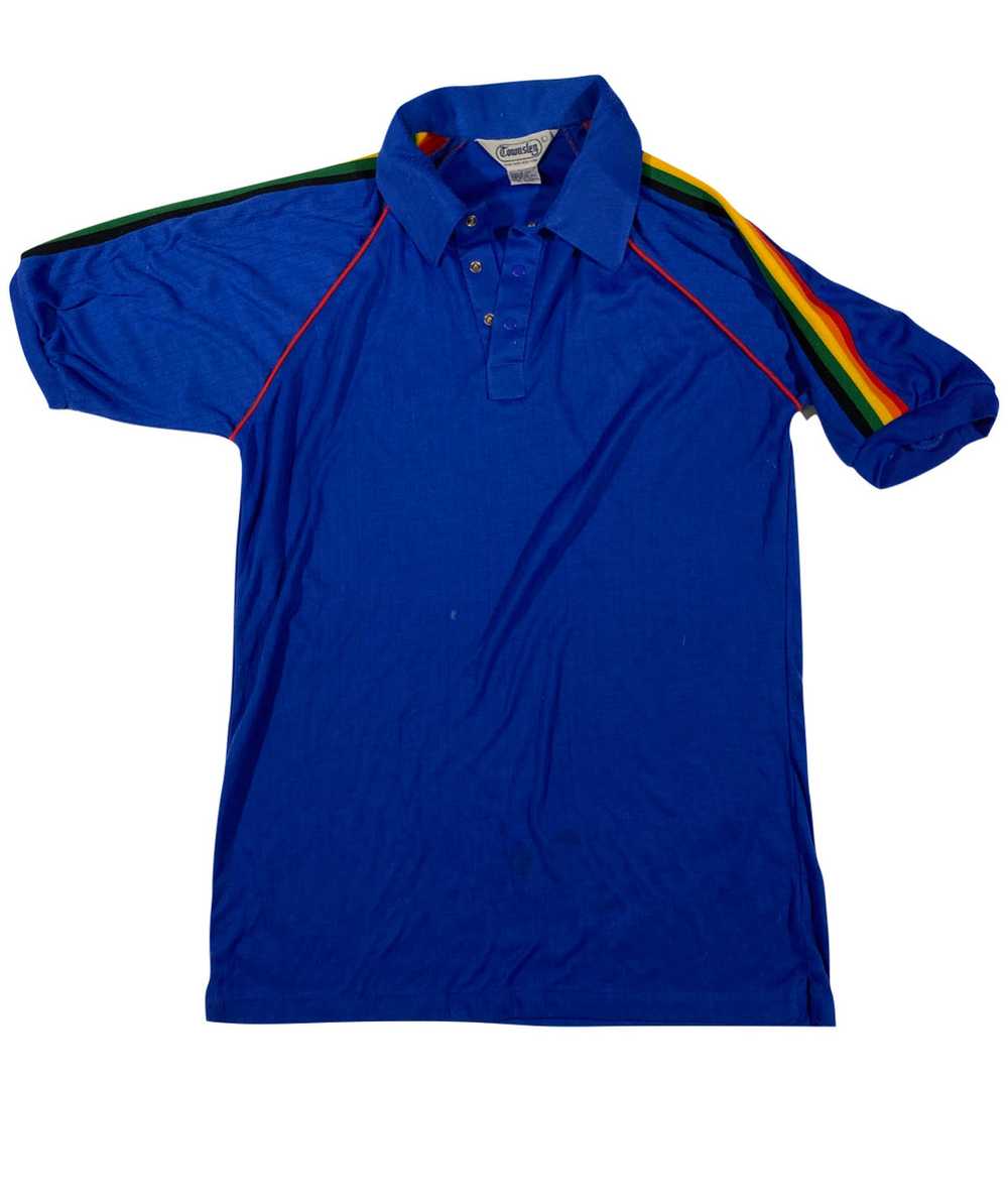 80s rainbow polo. S/M fit - image 1
