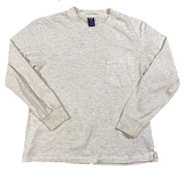 Lands end super tee. long sleeve. pocket. Made in 