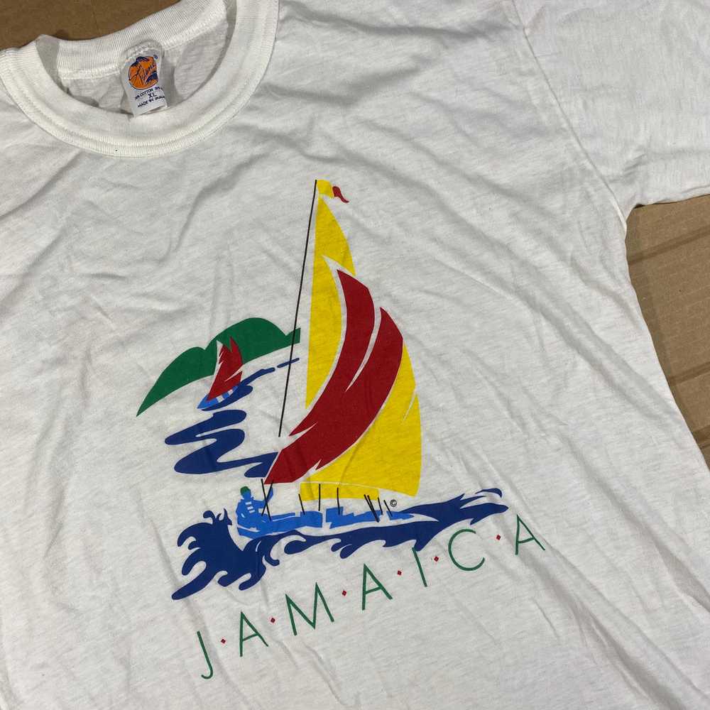 90s Jamaica sailboat tee. L/XL - image 2