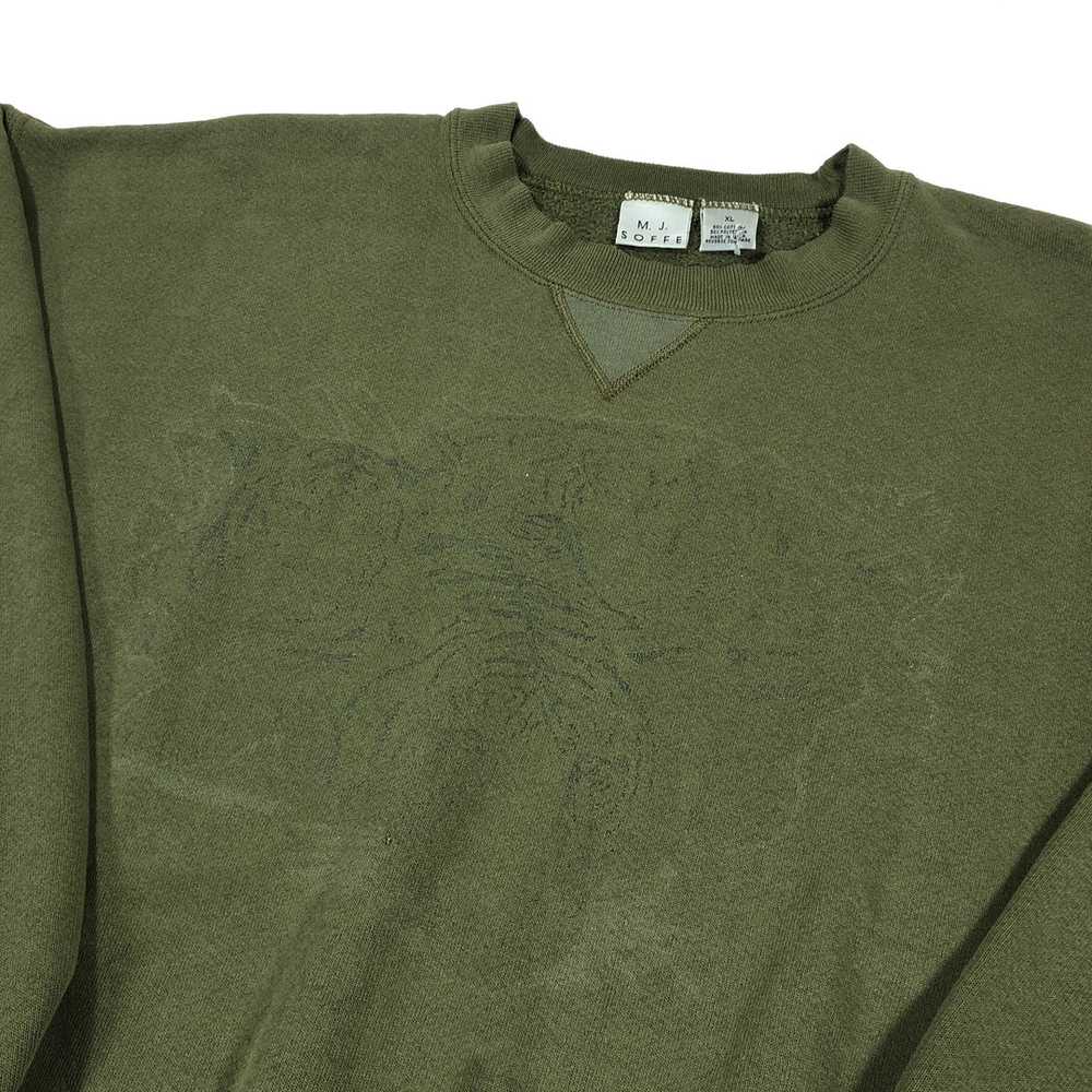 Faded print tiger sweatshirt XL - image 2