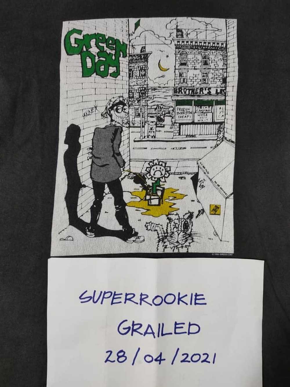 Green × Tour Tee Green Day 1995 Kerplunk Vintage … - image 7