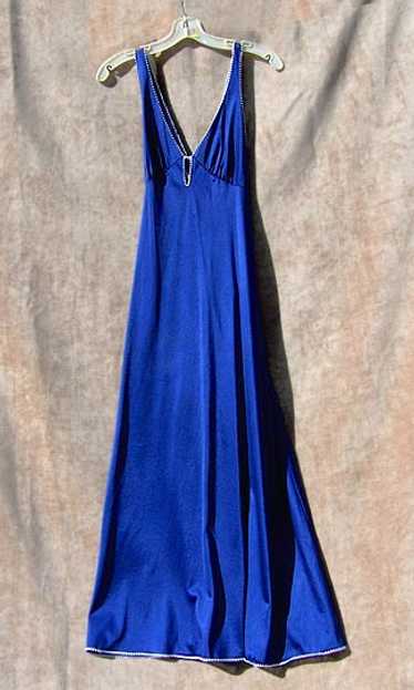 Vanity Fair royal-blue nightgown