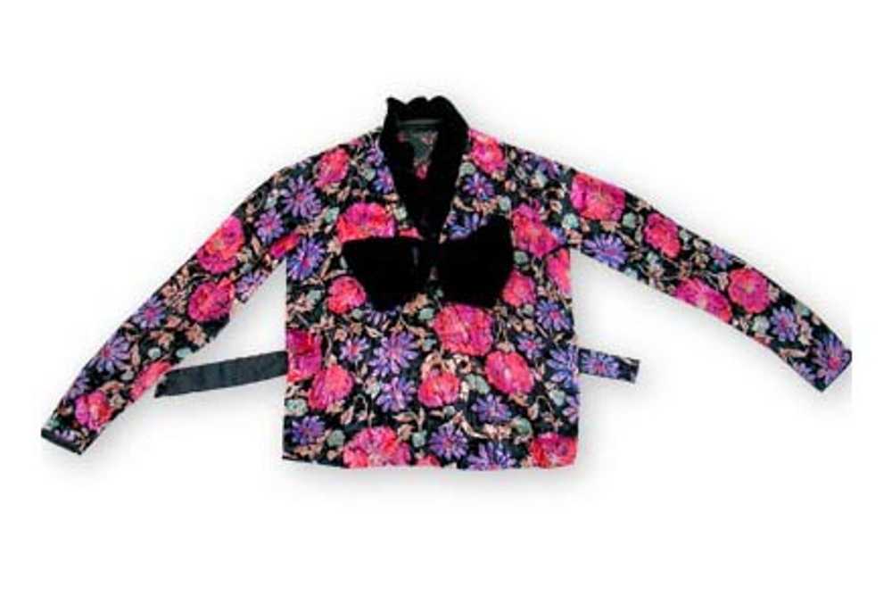 Cut-velvet blouse with bow - image 7