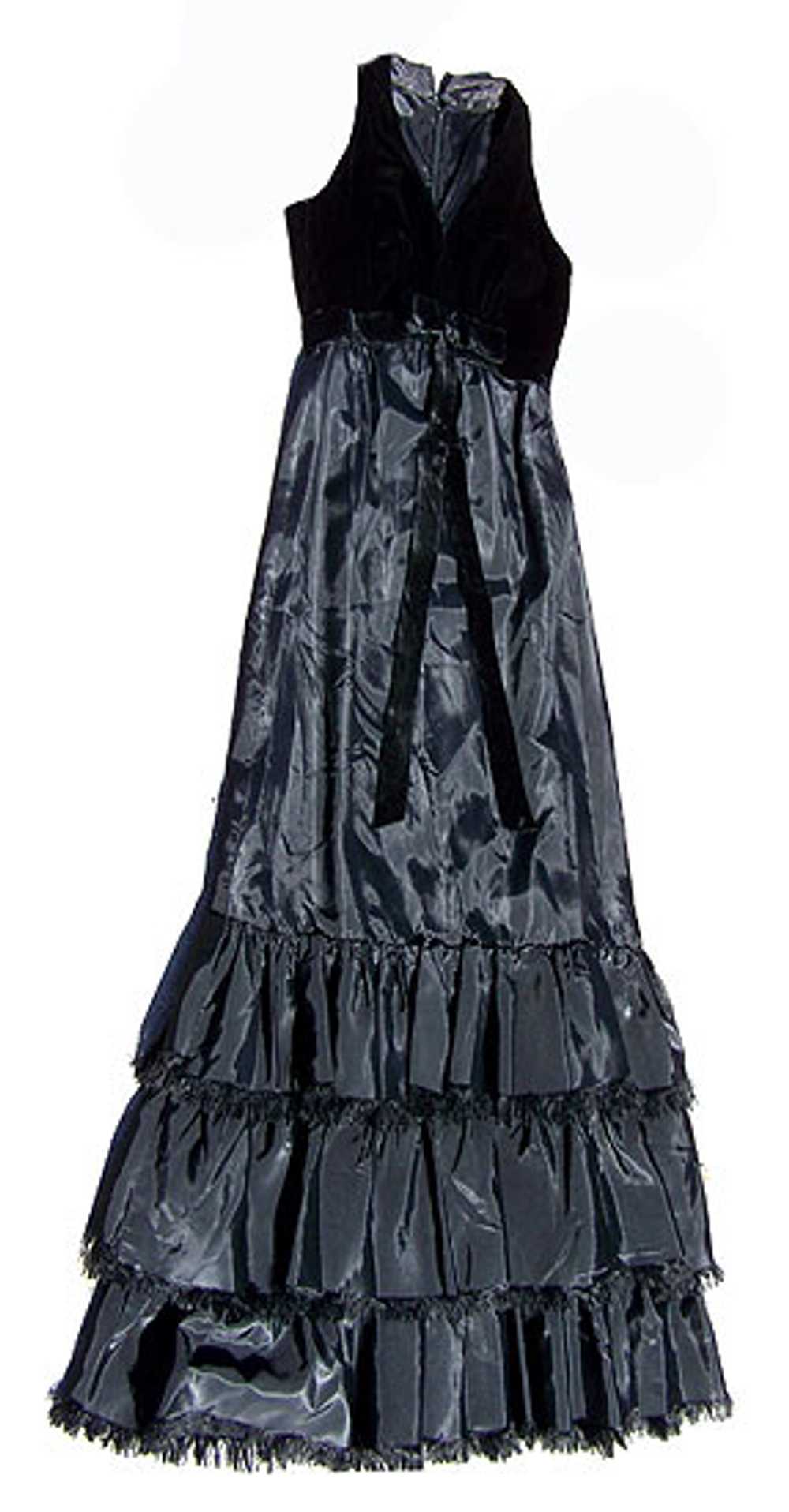Velvet & taffeta gown - image 1