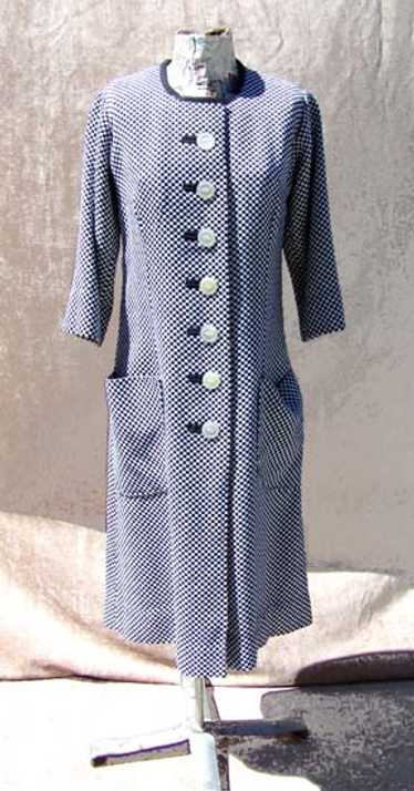 Checked linen dress