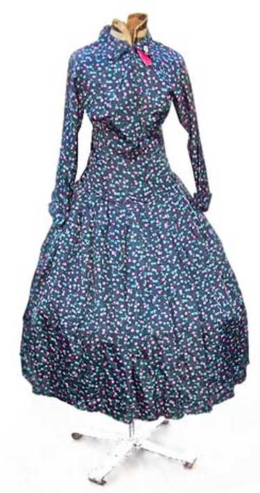 Drop-waist floral dress